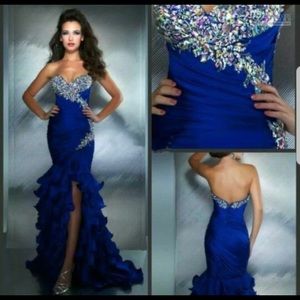 Dress, Prom -Wedding Long Mermaid tail